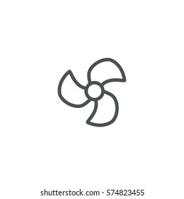fan icon. sign design