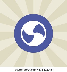 fan icon. sign design. background