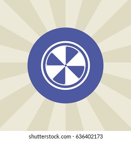 fan icon. sign design. background
