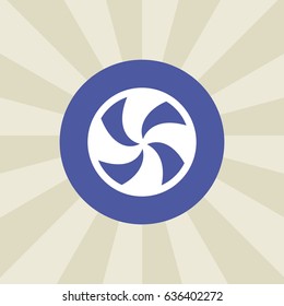 fan icon. sign design. background
