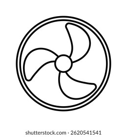 Fan icon. sign for mobile concept and web design. vector illustration