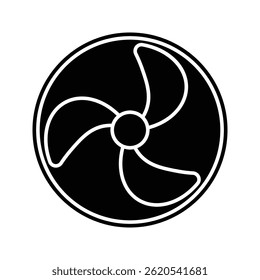 Fan icon. sign for mobile concept and web design. vector illustration