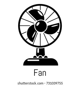 Fan icon. Simple illustration of fan vector icon for web