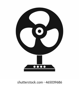Fan icon in simple style isolated on white background. Home appliances symbol
