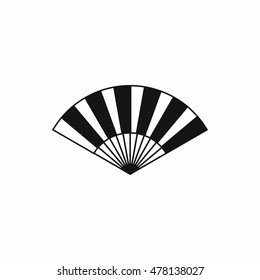Fan icon in simple style isolated on white background. Accessory symbol