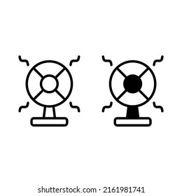 fan icon. Suitable for website design, logo, app and UI. Based on the size of the icon in general, so it can be reduced.
