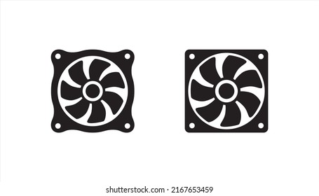 Fan icon symbol, vector illustration