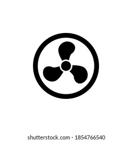 Fan icon symbol vector on white background