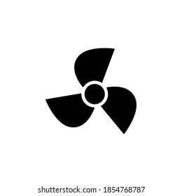 Fan icon symbol vector on white background