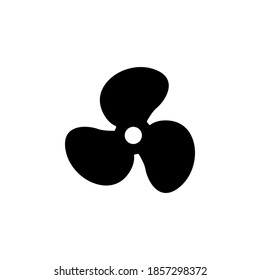 Fan icon symbol vector on white background