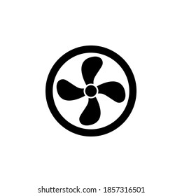 Fan icon symbol vector on white background