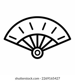Plantilla de icono del ventilador. Ilustración vectorial de material.