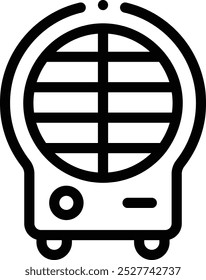 fan icon. Thin Linear Style Design Isolated On White Background