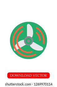 Fan icon, vector