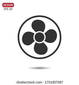 fan icon vector, air, sign