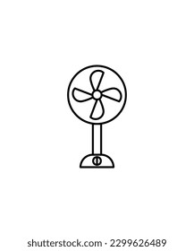 icono de ventilador, icono de la mejor línea del vector.