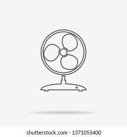 Fan icon. Vector concept illustration for design.