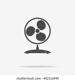 Fan icon. Vector concept illustration for design.