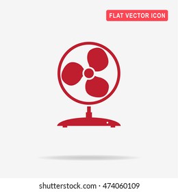 Fan icon. Vector concept illustration for design.