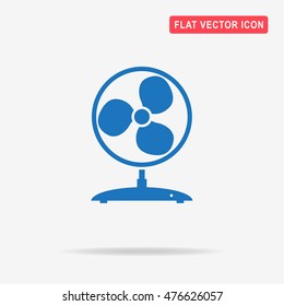 Fan icon. Vector concept illustration for design.