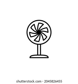 Lüftersymbol, Vektorgrafik, Symbol für Kühlungslüfter, Blumensymbol