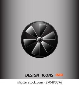 fan. icon. vector design