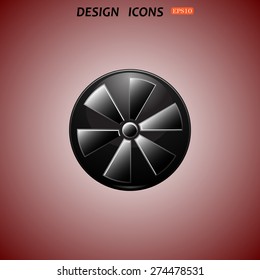 fan. icon. vector design