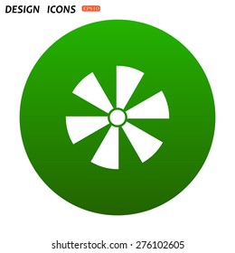 fan. icon. vector design