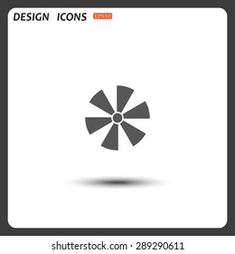 fan. icon. vector design