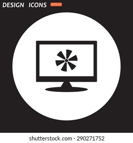 fan. icon. vector design