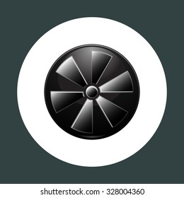 fan. icon. vector design