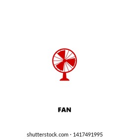 fan icon. fan vector design. sign design. red color