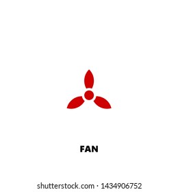 fan icon. fan vector design. sign design. red color