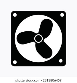 The fan icon vector file illustration is a visually captivating representation that showcases the elegance and functionality of a fan in a digital format.eps 10