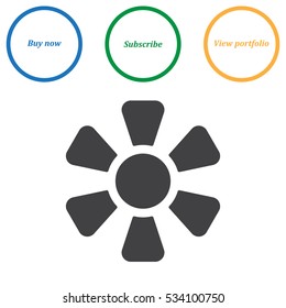 Fan Icon Vector flat design style