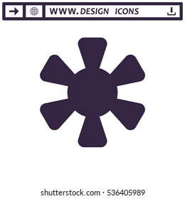 Fan Icon Vector flat design style