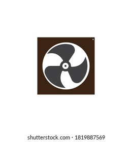 Plantilla de diseño de ilustraciones vectoriales del icono del ventilador