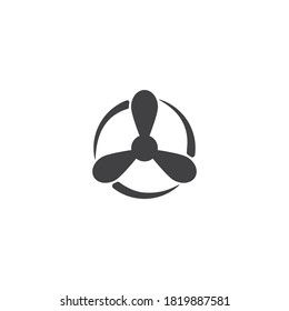 Fan icon vector illusatration design template
