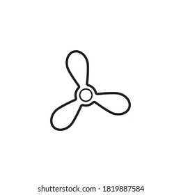 Fan icon vector illusatration design template