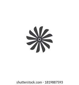 Vektorgrafik-Design-Vorlage für Lüftersymbol