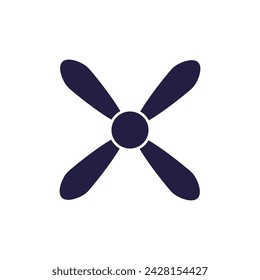 Fan icon vector illustration flat design template