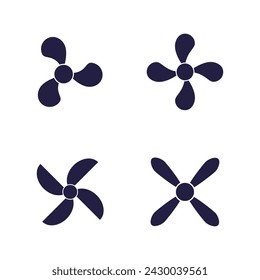 Fan icon vector illustration flat design template