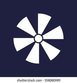 fan. icon, vector illustration. Flat design style