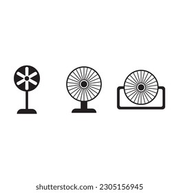 fan icon vector illustration logo design
