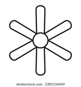 fan icon vector illustration logo design