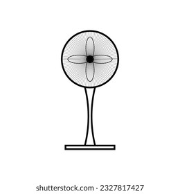fan icon vector illustration logo design