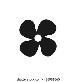 Fan icon Vector Illustration on the white background.
