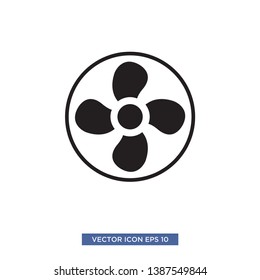 fan icon vector illustration template