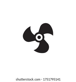 Vektorgrafik-Vektorgrafik-Vorlage für Lüftersymbol