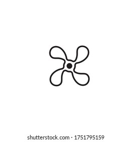 Fan icon vector illustration template